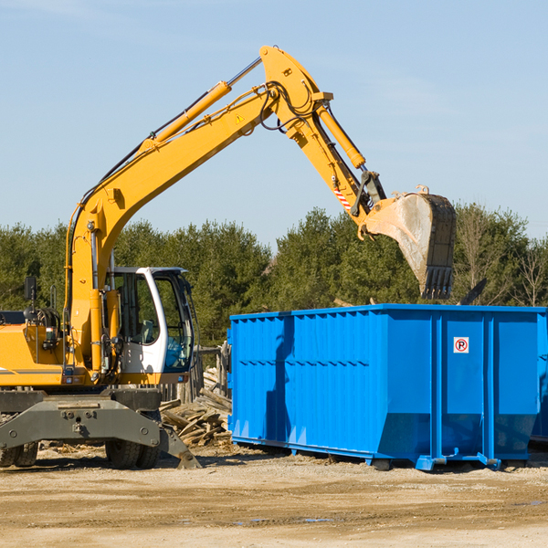 what size residential dumpster rentals are available in Bargersville IN